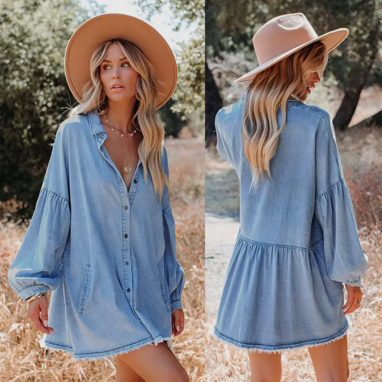 Loose Long sleeve Mini Dress