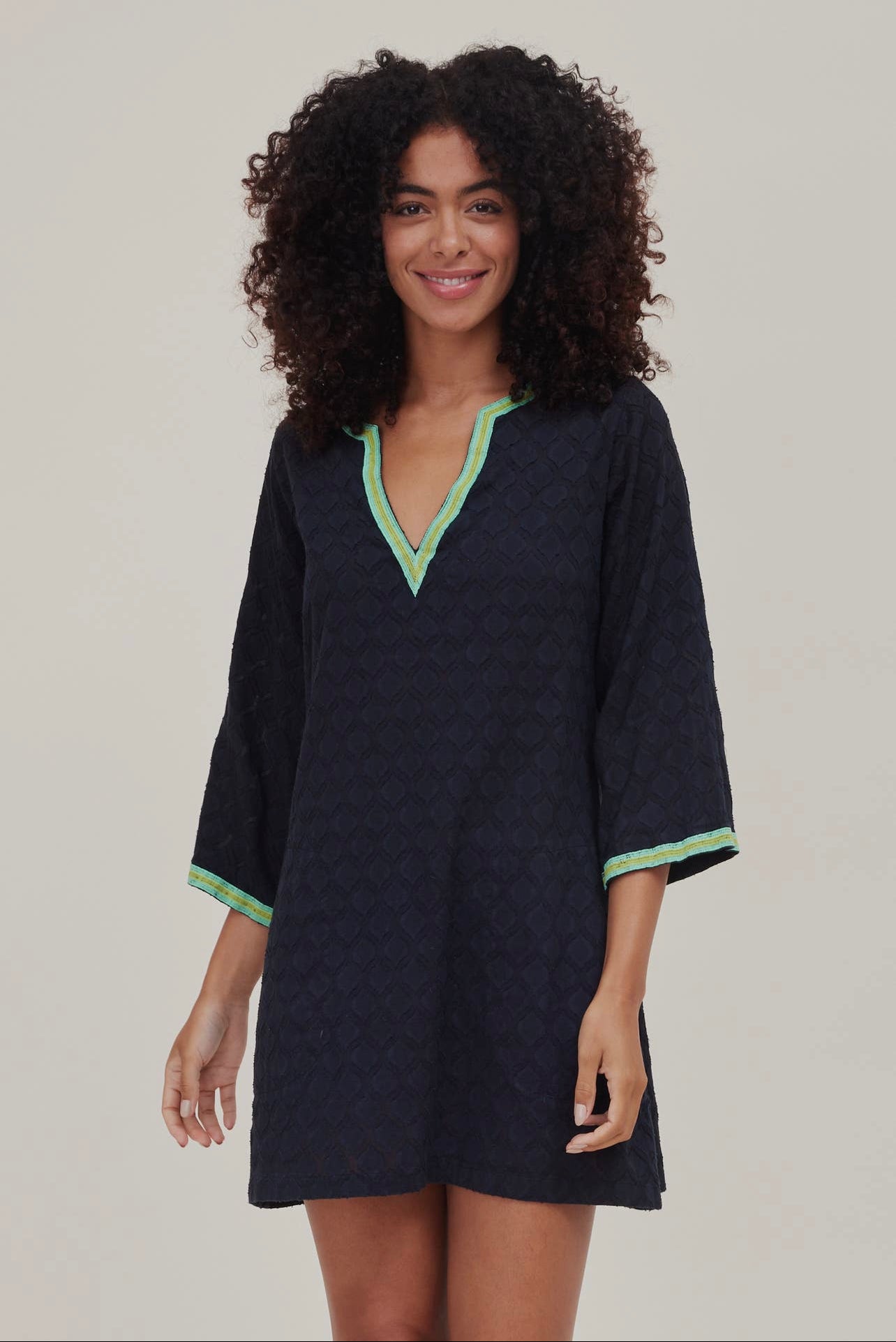 Giovanna Jacquard Bell Sleeve